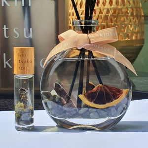 Lune Noire Black Moon Crystal Reed Diffuser + Optional Roller Bundle