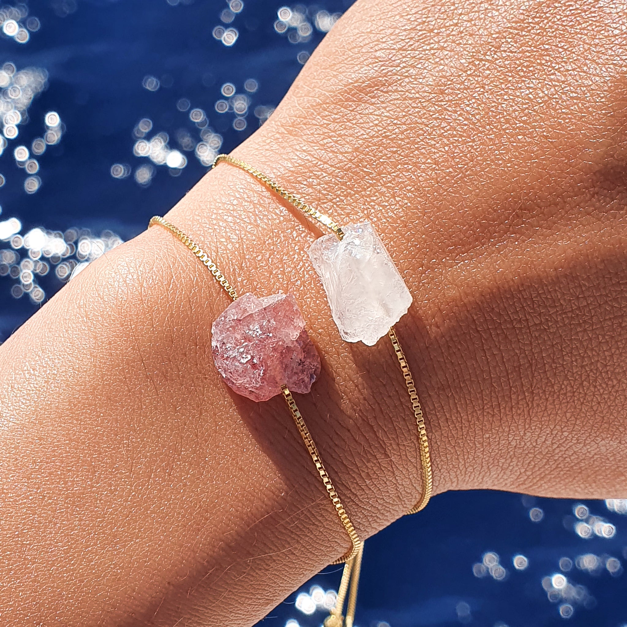 Crystal Komboloi Anxiety Bracelet/Necklace - Clear Quartz