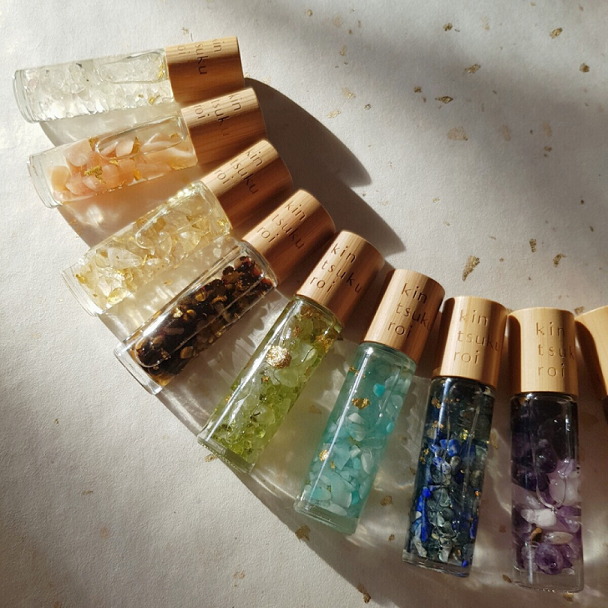 Mini Crystal Essential Oil Rollers